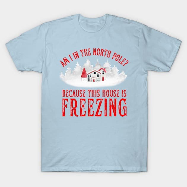 Am I In the North Pole This House is Freezing T-Shirt by MalibuSun